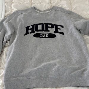 District Gray HOPE Dad Crewneck Sweater